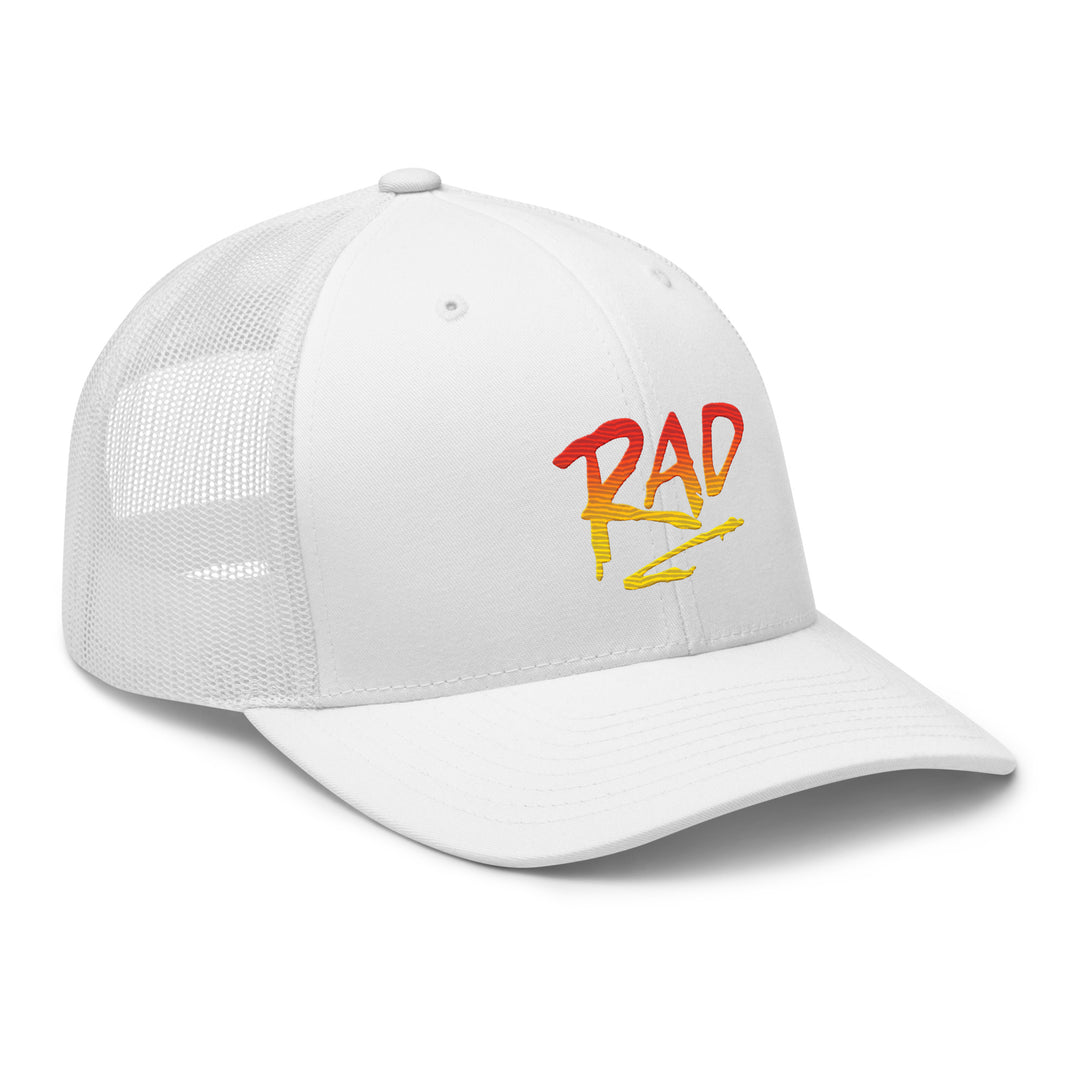 Rad Retro Trucker Hat White